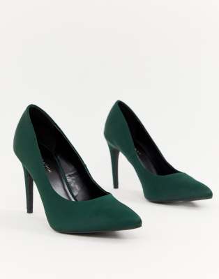 escarpin vert foncé
