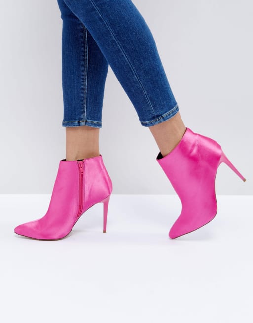 New look 2025 pink ankle boots