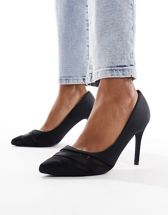 ASOS DESIGN Placid high block heels in black