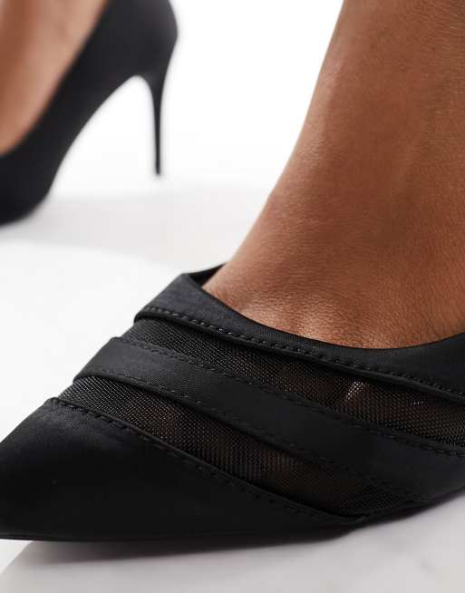 New look black shoes on sale heels