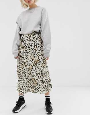 new look tiger print skirt