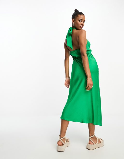 New look hotsell halter neck dress