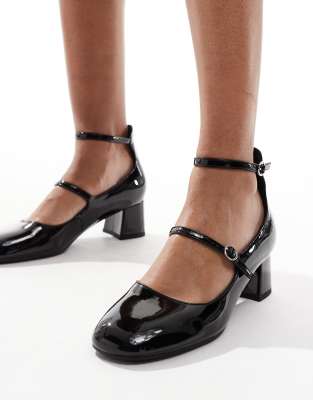 Tamaris Scarpe Con Tacco E Cinturino A T, Donna, Colore Nero, Chiusura In Pelle