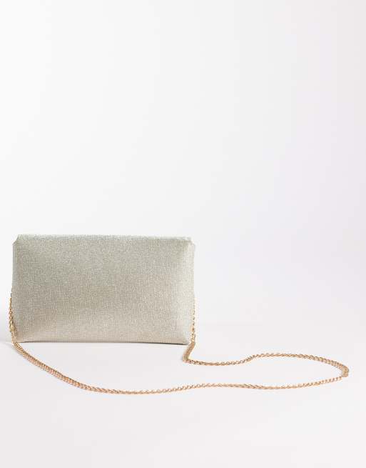 New Look – Schimmernde Clutch in Goldoptik, 4 von 4