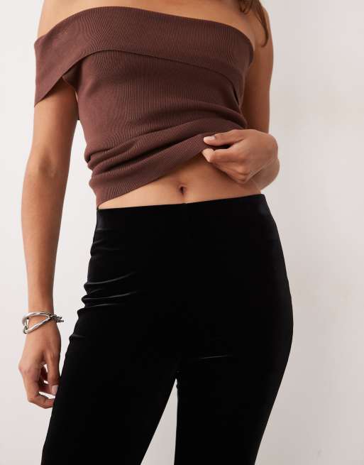New Look Schlaghose aus Samt in Schwarz, 4 von 5