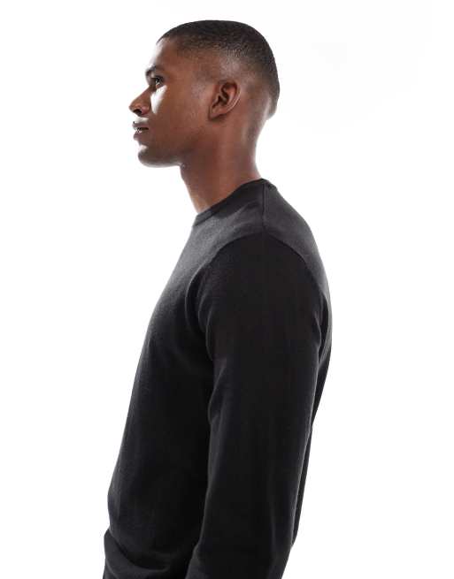 New Look – Schmal geschnittener Pullover in Schwarz, 4 von 5