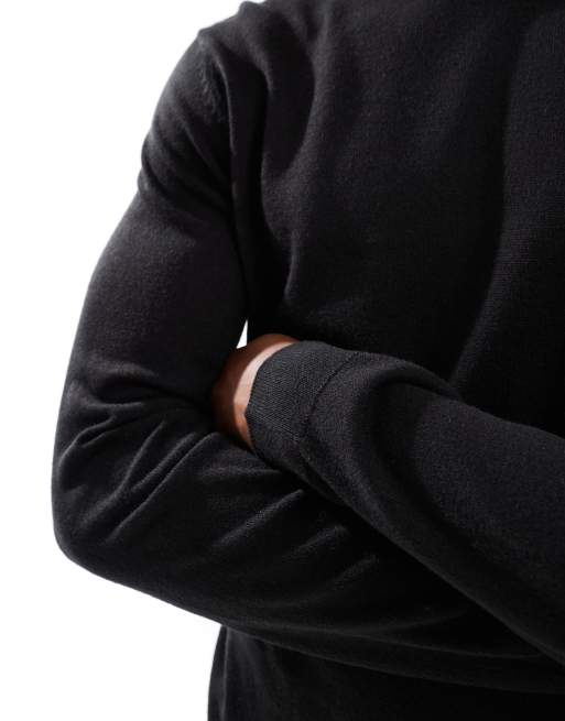 New Look – Schmal geschnittener Pullover in Schwarz, 5 von 5