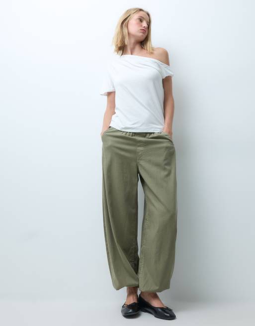 New Look schulterfreies T-Shirt in Wollweiß, 2 von 4