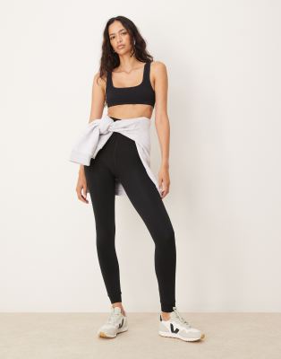 New Look - Schwarze Leggings mit Fleecefutter