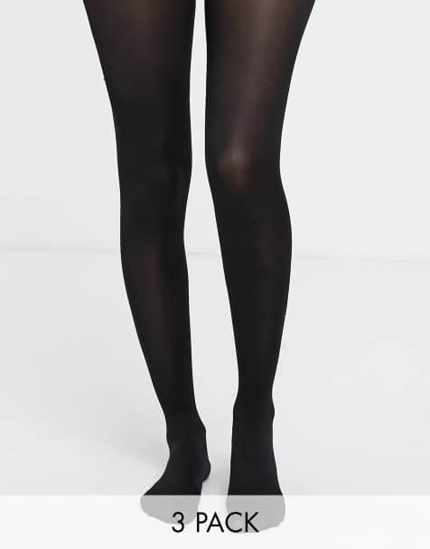 New Look – Schwarze Strumpfhosen, 100 Denier, 3er-Pack