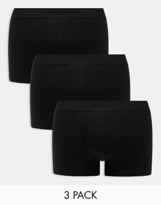 Schwarze Unterhosen im 3er-Set Schwarz XS