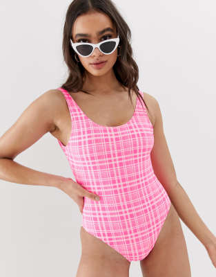 new look pink swimsuit