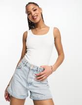 ASOS DESIGN racer neck bodysuit in 2 pack in white and black | ASOS