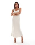 [New Look] New Look scoop neck midi dress in off white 12 CREAM