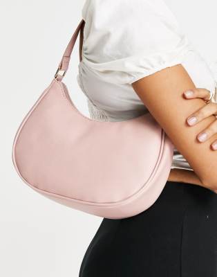 New Look scoop shoulder bag in pale pink