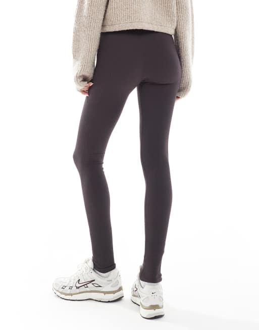 New Look seamless legging in dark brown, 5 of 5