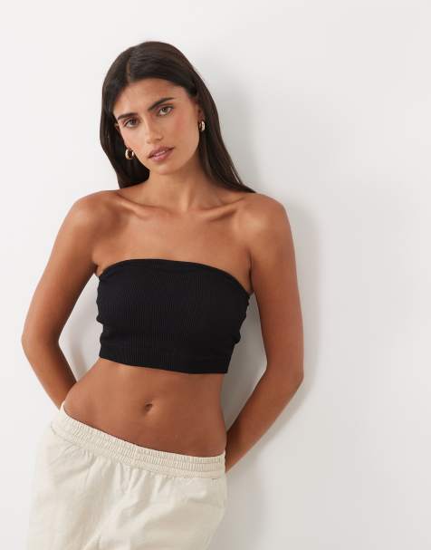 New Look seamless rib multiway bra in black - view 1