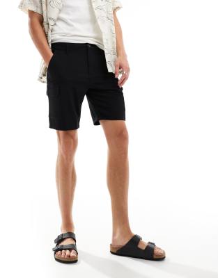 New Look - Seersucker short in zwart - view 1