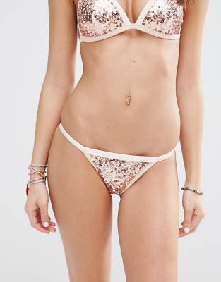 sequin bikini bottoms