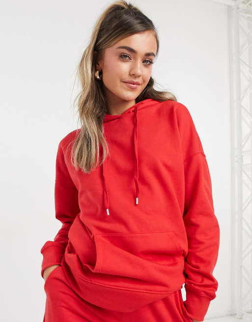 Bright discount red hoodie