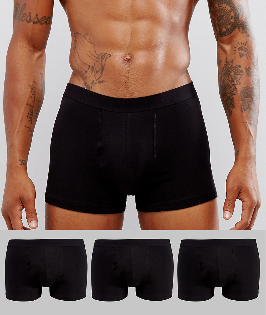 New Look - Set van 3 boxershorts in zwart