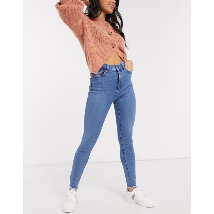 New Look shape and lift skinny jean in mid blue ASOS
