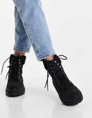 narrow lace up boots