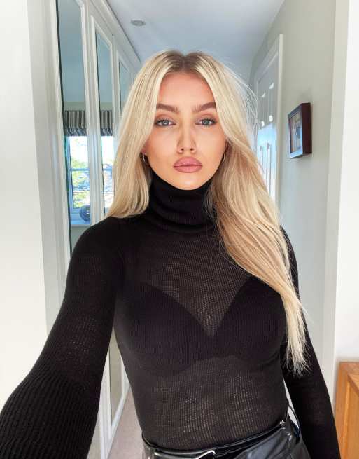 Sheer store roll neck