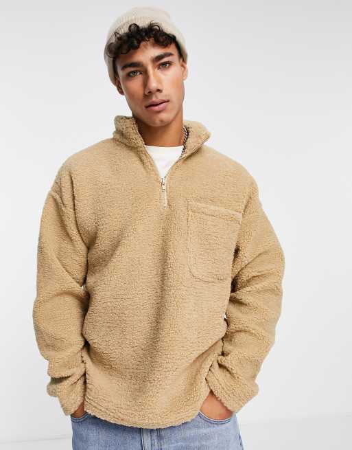 Sherpa funnel neck on sale sweatshirt