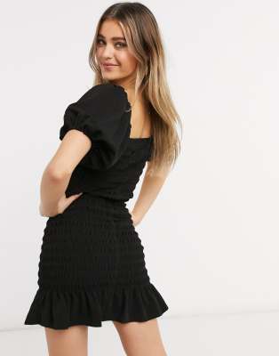 peplum mini dress