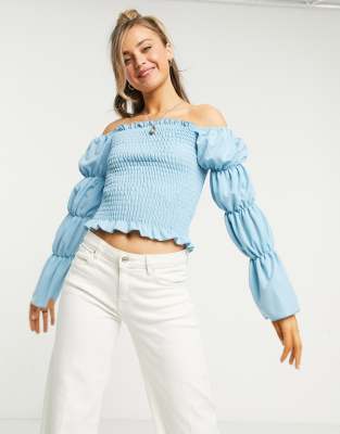 bubble hem top new look
