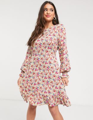 new look print dress