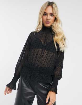 polka dot top new look