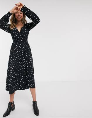 new look shirred waist dress