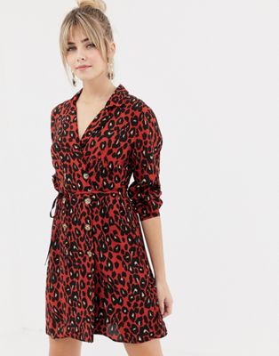 double breasted shirt dress