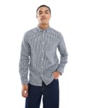 [New Look] New Look shirt in navy mini check-Blue XS 49-Blue Pattern