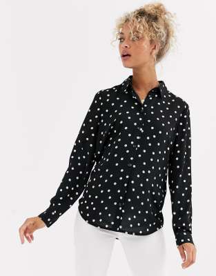 polka dot top asos