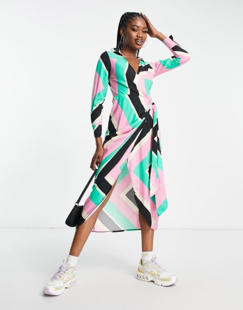 Asos wrap dress outlet sale