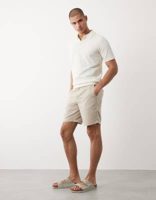 New Look - Short aspect lin - Taupe-Neutral