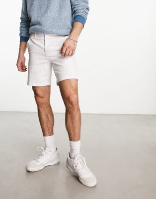 New Look slim chino shorts in white - ASOS Price Checker