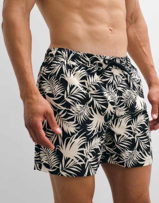 New Look - Short de bain à imprimé palmiers - Noir, 4 de 7