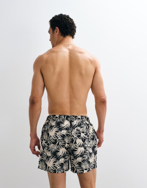 New Look - Short de bain à imprimé palmiers - Noir, 5 de 7