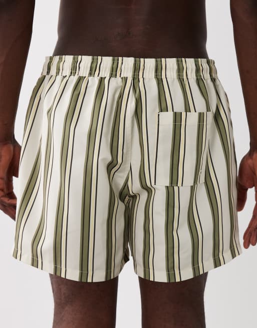 New Look - Short de bain à rayures - Kaki, 5 de 5