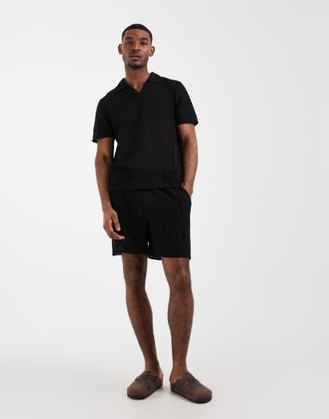 New Look - Short d'ensemble au crochet - Noir - view 1