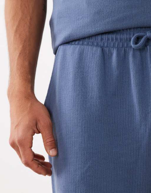 New Look - Short d'ensemble texturé à enfiler - Bleu foncé, 4 de 5