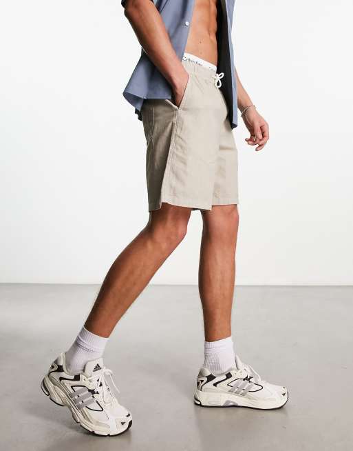 New Look - Short en lin à enfiler - Taupe, 3 de 4