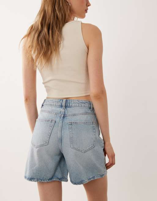 New Look - Short évasé en jean - Bleu clair, 5 de 5