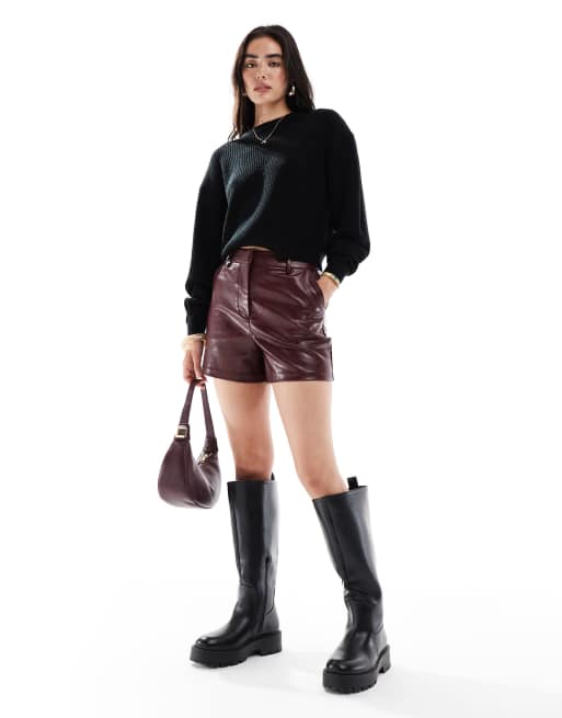 Short De Sport Femme No Bull – Bordeaux – Taille M – Gym, CrossFit