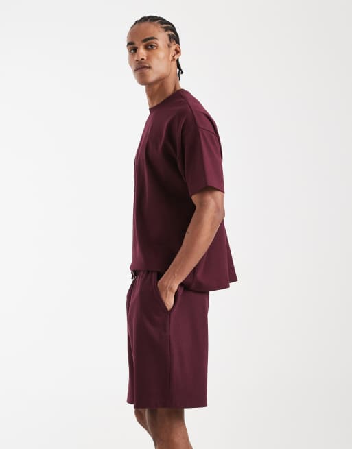 New Look - Short in bordeauxrood, deel van co-ord set, 3 van 5
