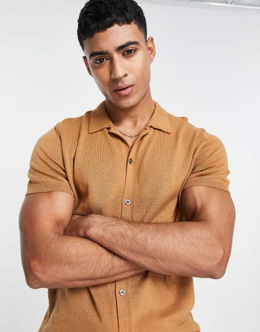 Camel polo clearance shirt